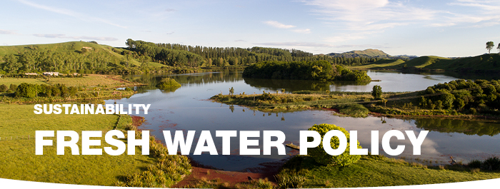 Fresh water policy